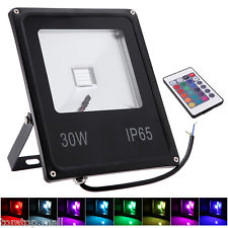 Proiector LED 30W 220V Slim RGB Telecomanda