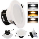 Spot LED 6W 220V Alb Rotund 3 Functii