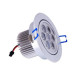 Spot LED 7x1W Rotund Mobil Argintiu 220V