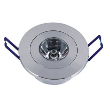 Spot LED 1x1W Rotund Mobil Argintiu 220V