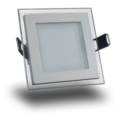 Spot LED 6W Patrat Mat Sticla