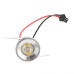 Spot LED 1x1W Rotund Fix Alb/Argintiu 220V