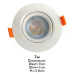 Spot LED 3W COB Rotund Mobil Alb